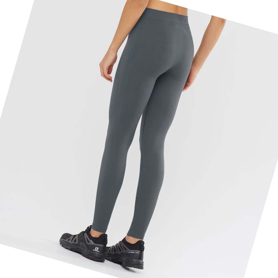 Pantalones Salomon ESSENTIAL SEAMLESS Mujer Negros | MX 2377PJJ